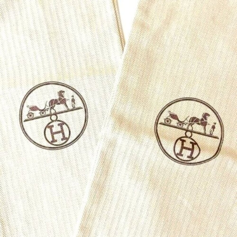 New H Set of 2 Shoe Dust Bags Drawstring NEW